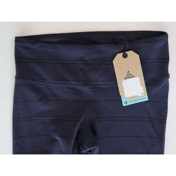 prAna 1963511 Women's Sz S Nautical Striped Mid-Rise Pillar Leggings $69 - Picture 4 of 9